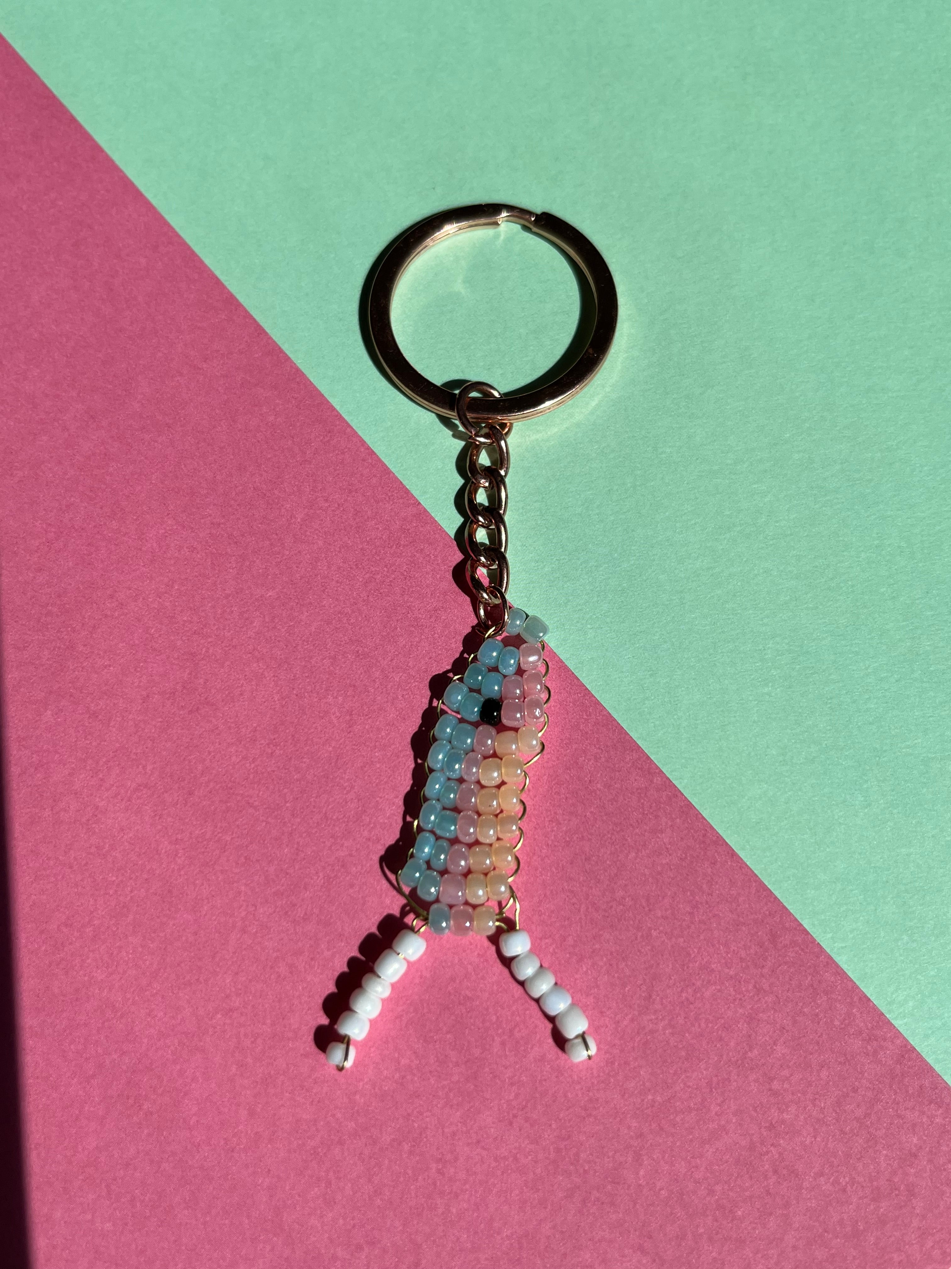 sleutelhanger pastel vis