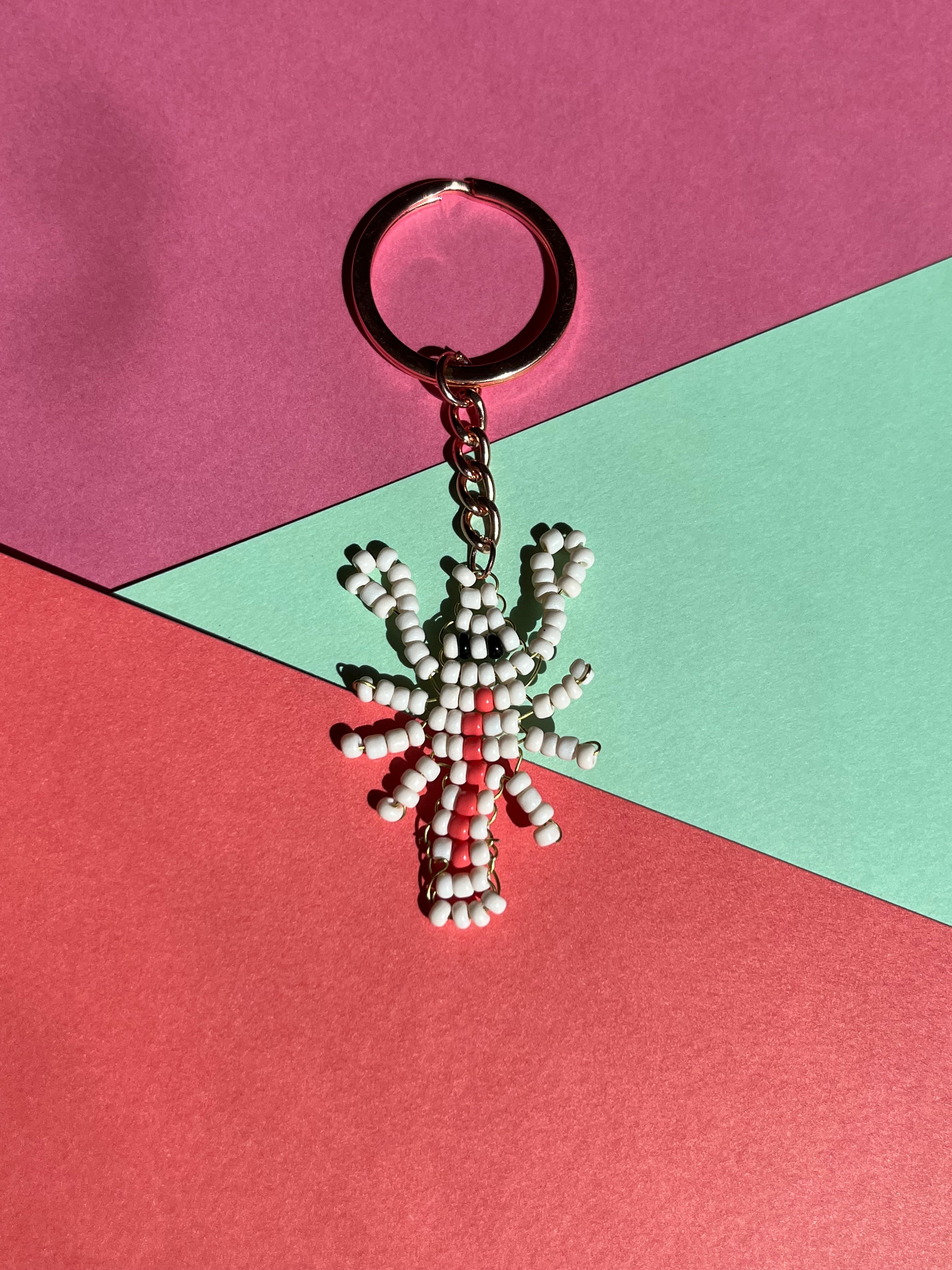 sleutelhanger beige kreeft