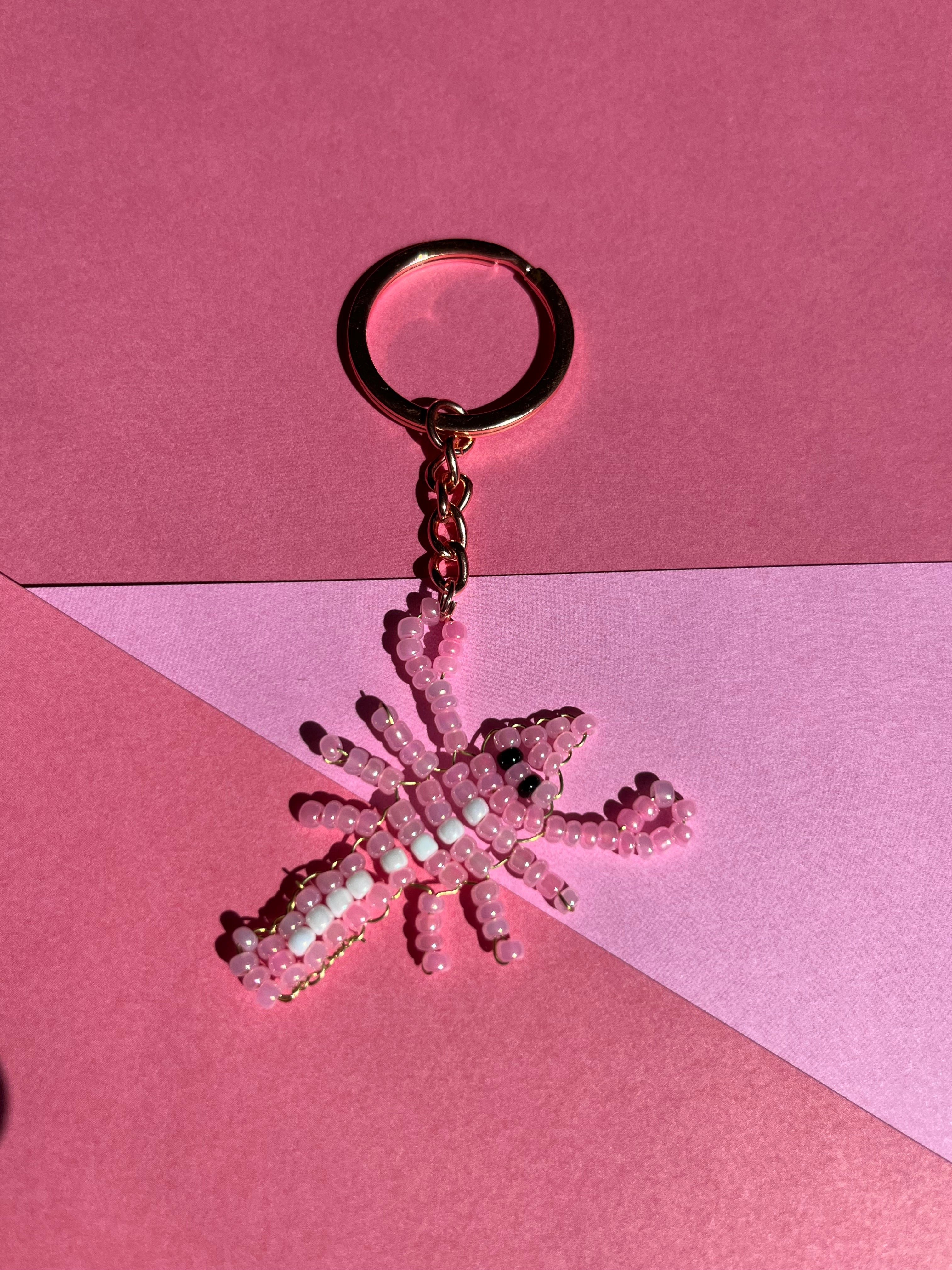 sleutelhanger roze kreeft