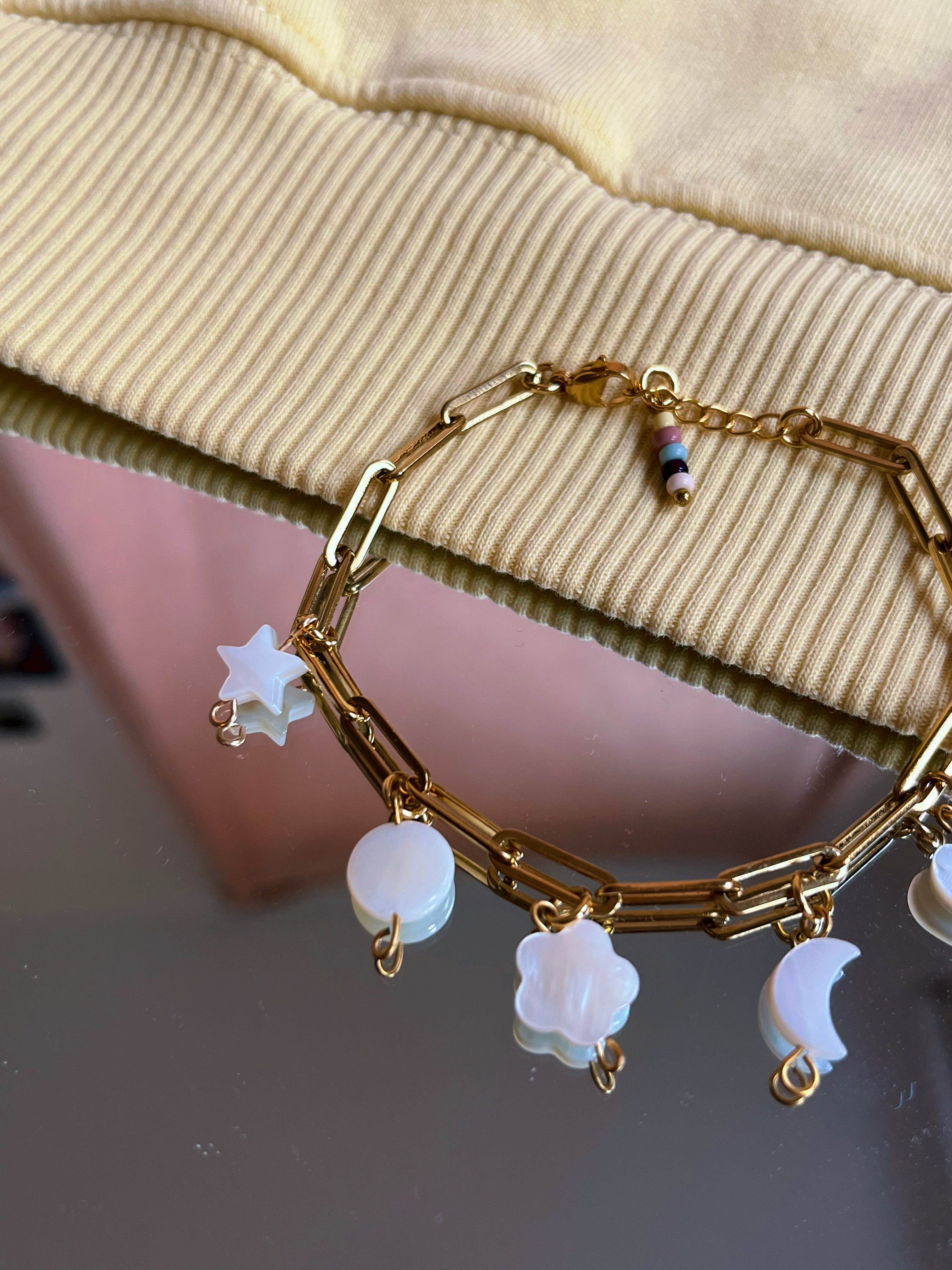 Charm armband moonlight sky