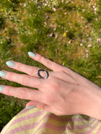 Zilvere hoop ring