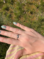 Ring golvend zilver
