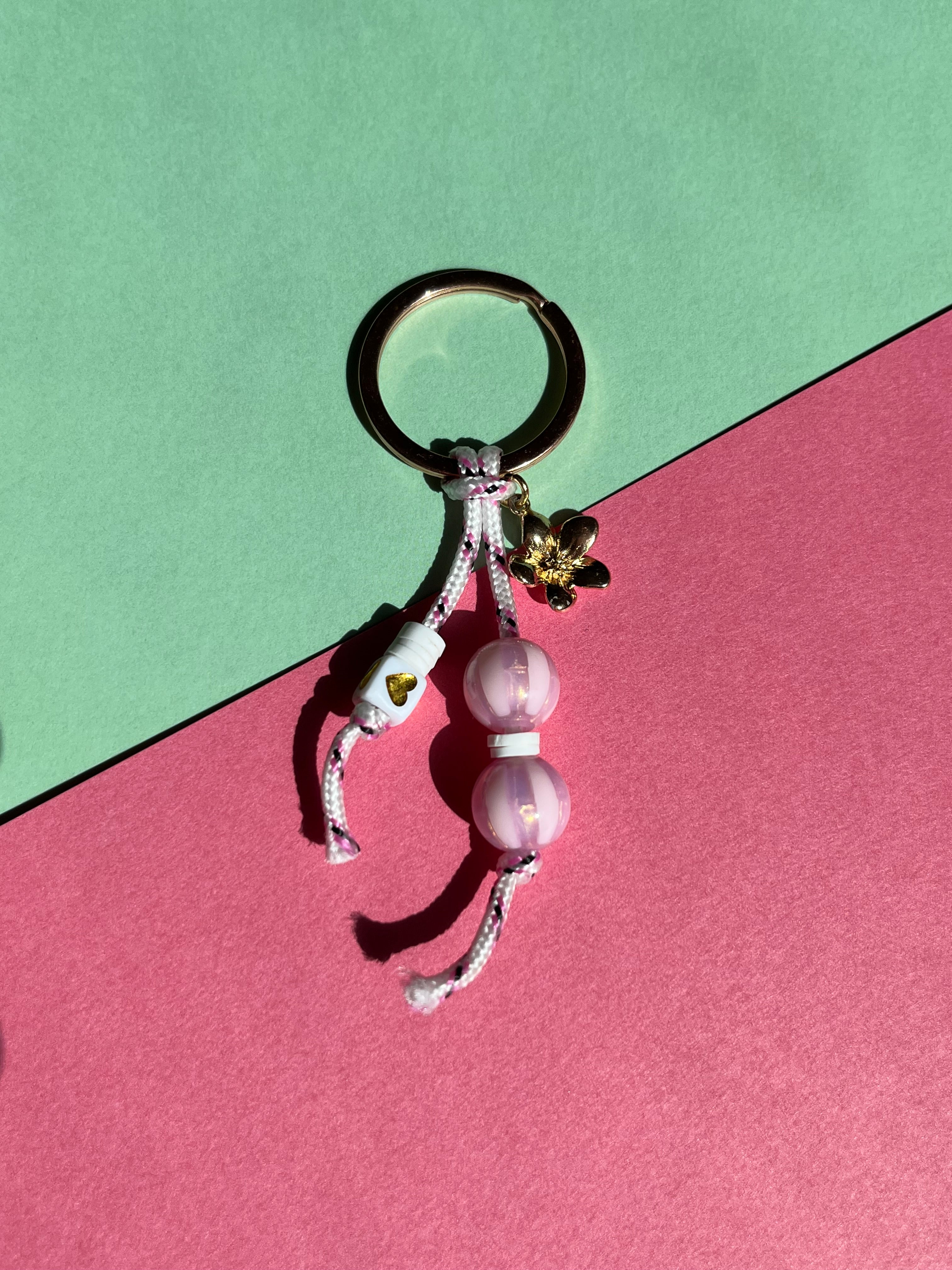 sleutelhanger flower stripe