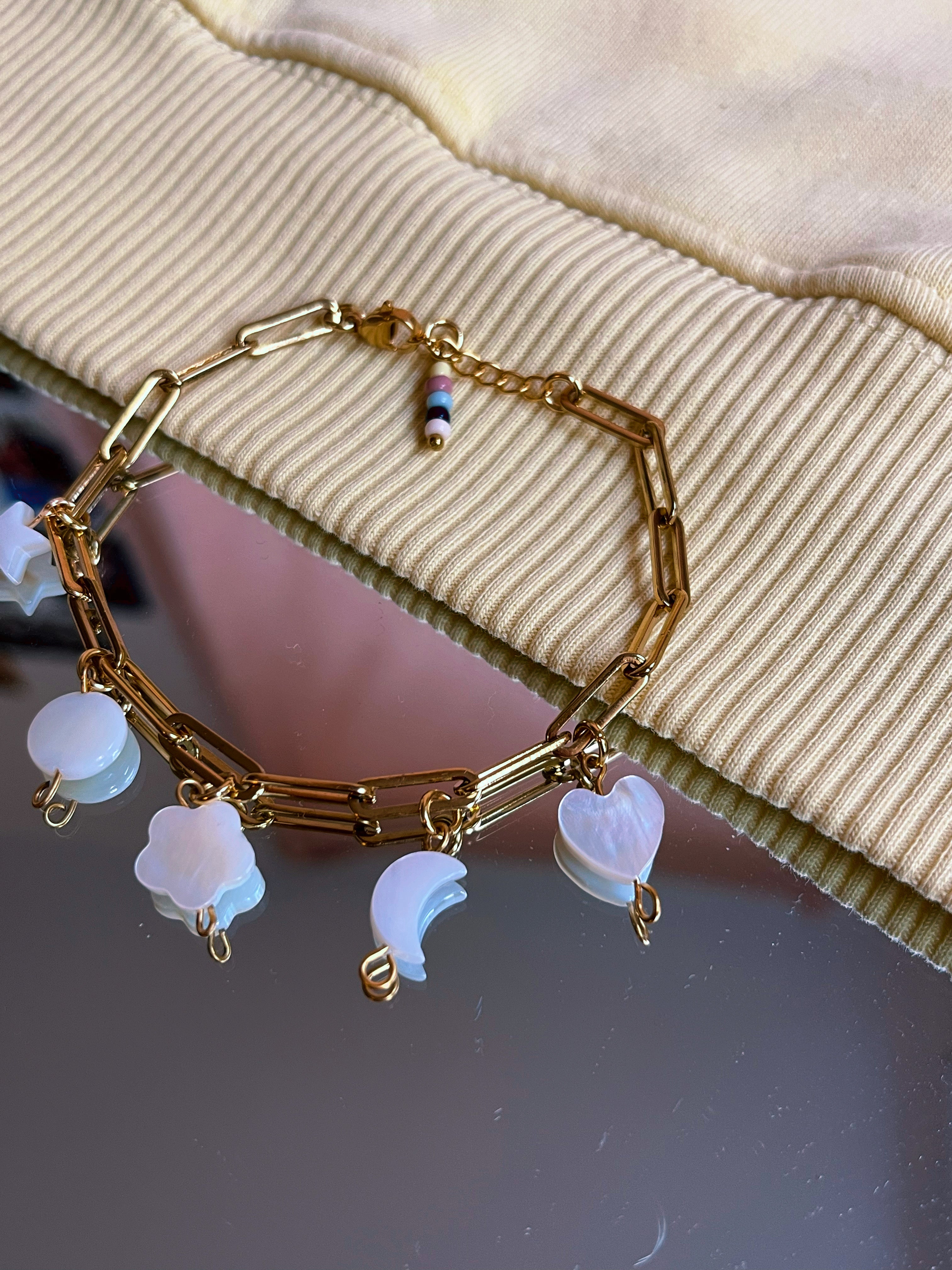Charm armband moonlight sky
