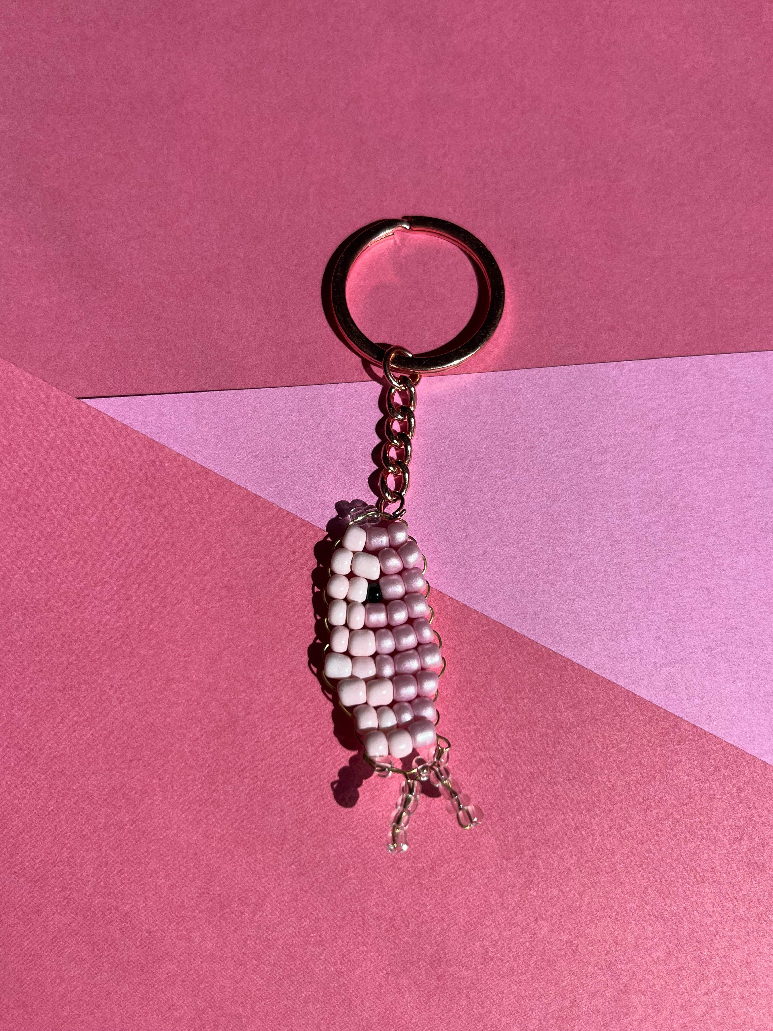 sleutelhanger roze walvis