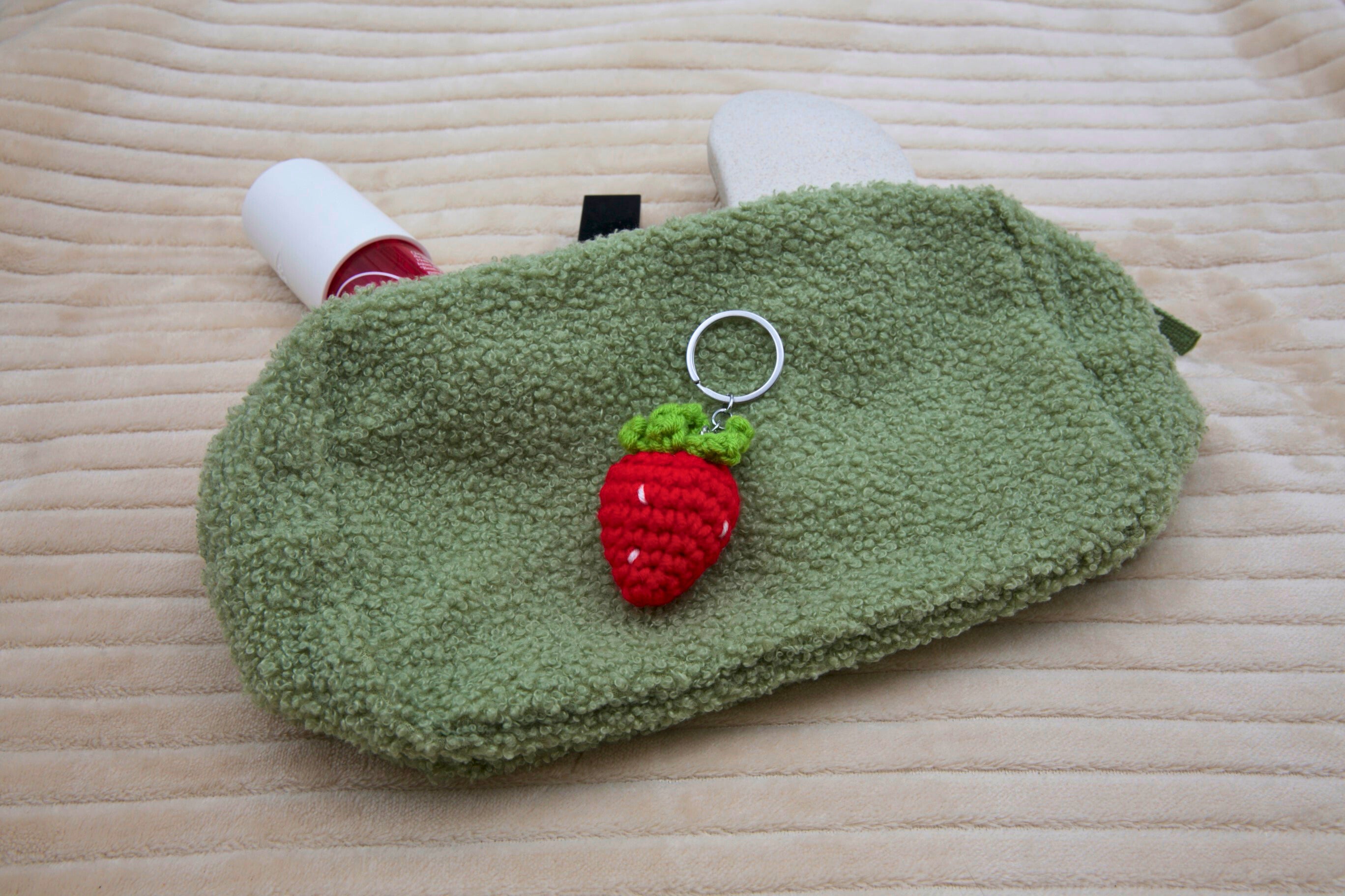 aardbei sleutelhanger