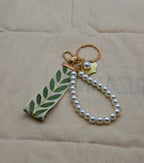 sleutelhanger blad groen