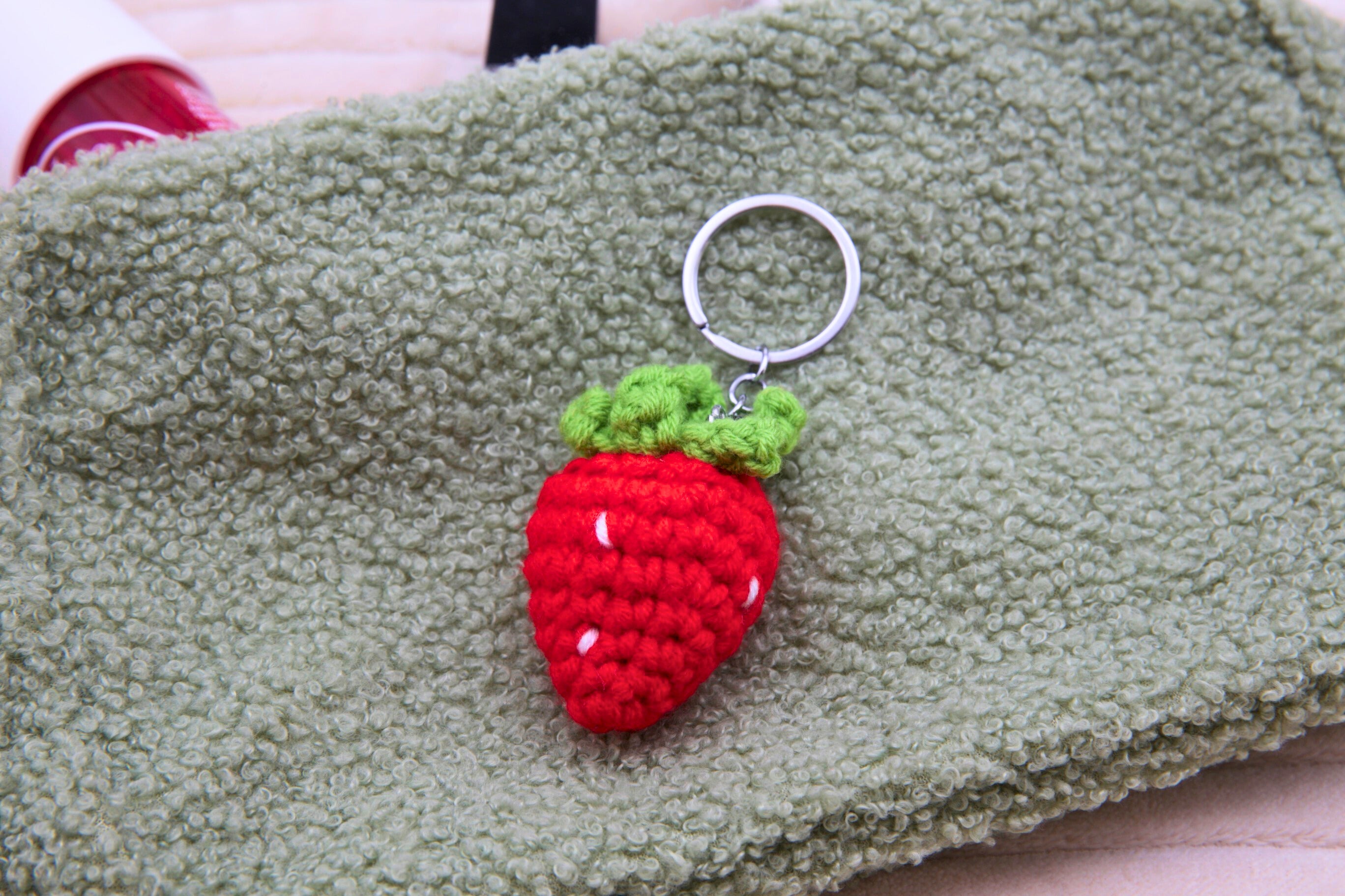 aardbei sleutelhanger