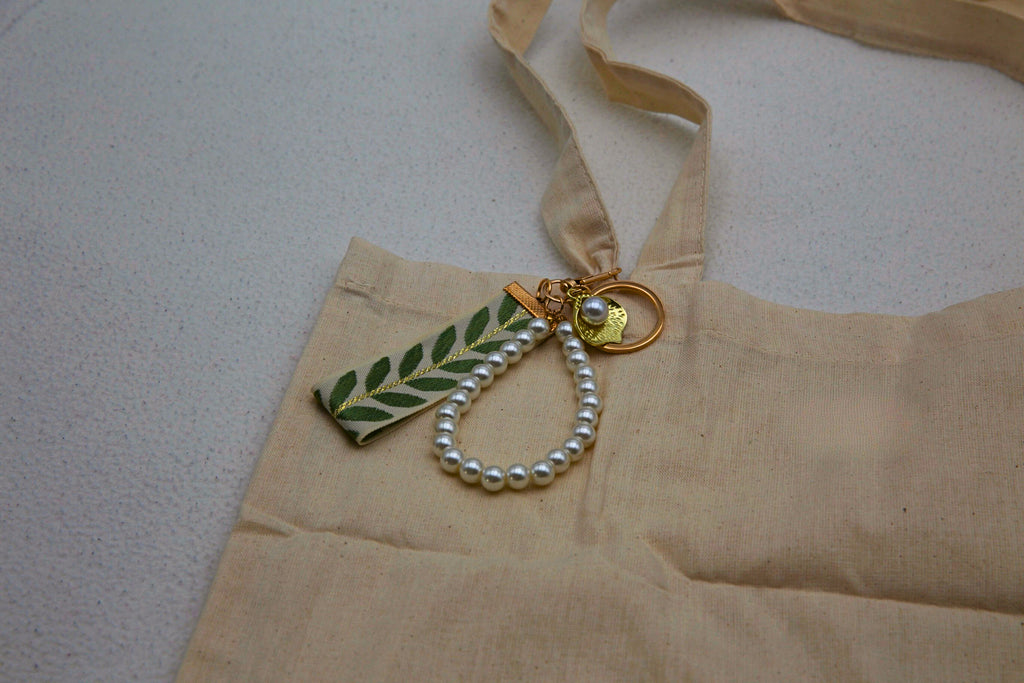 sleutelhanger blad groen