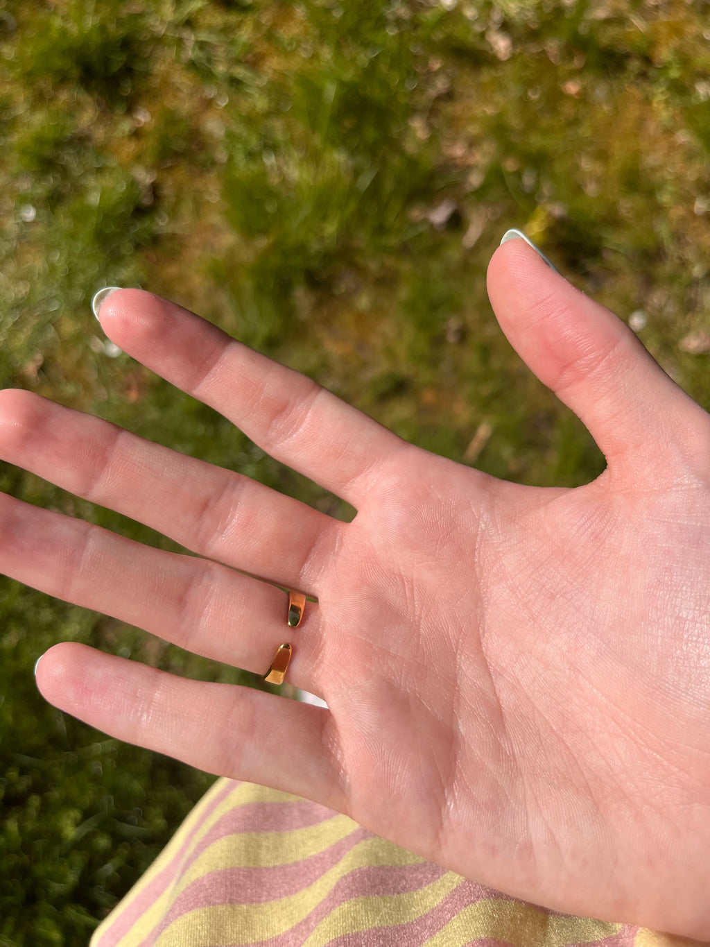 Ring hoop goud