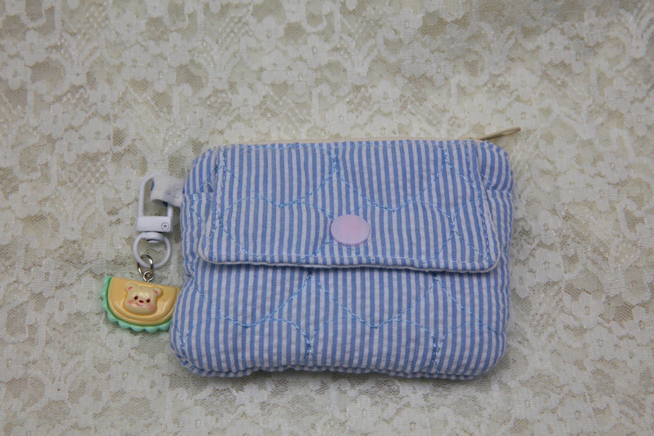 portemonnee blauw streepjes