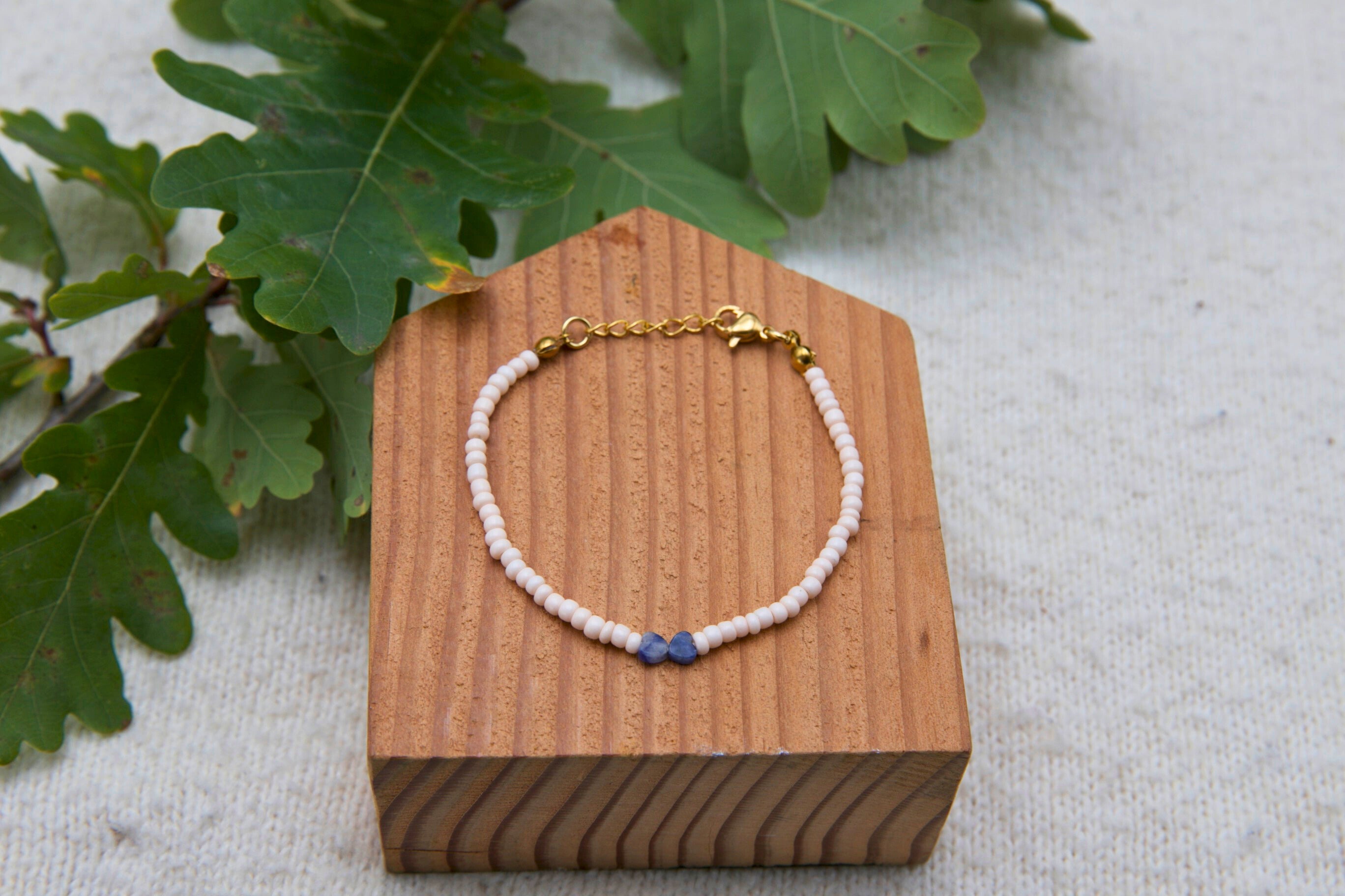 armband indigo heart