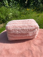toilettas lichtroze en roze strepen