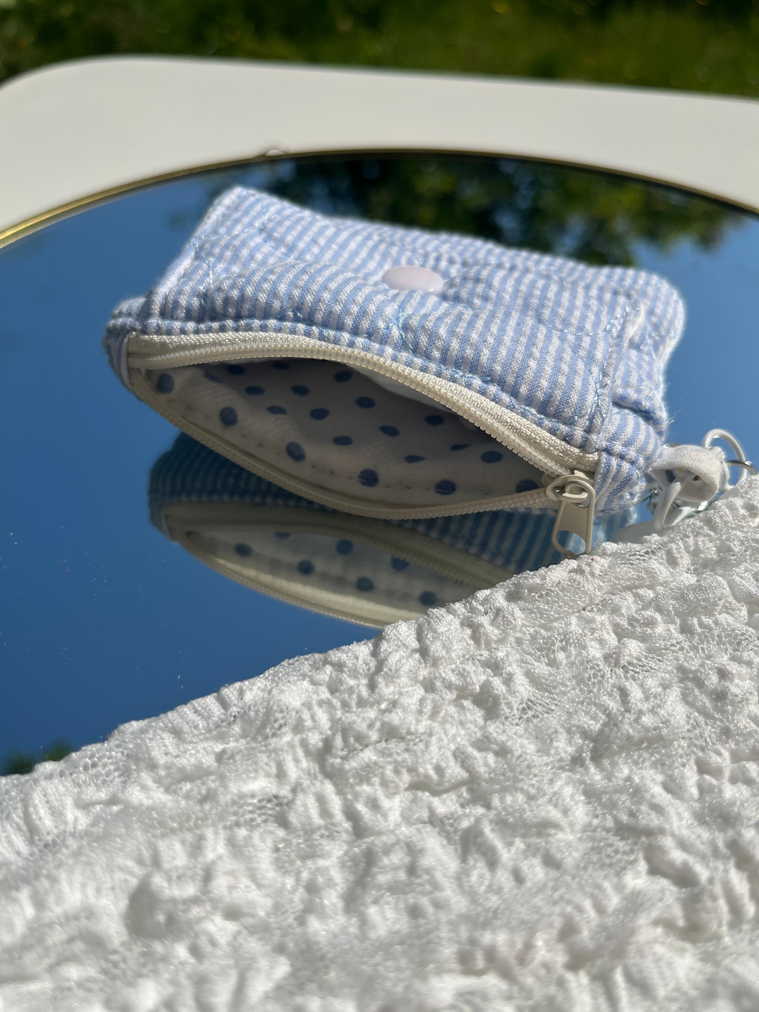 Portemonnee gestreept met hanger