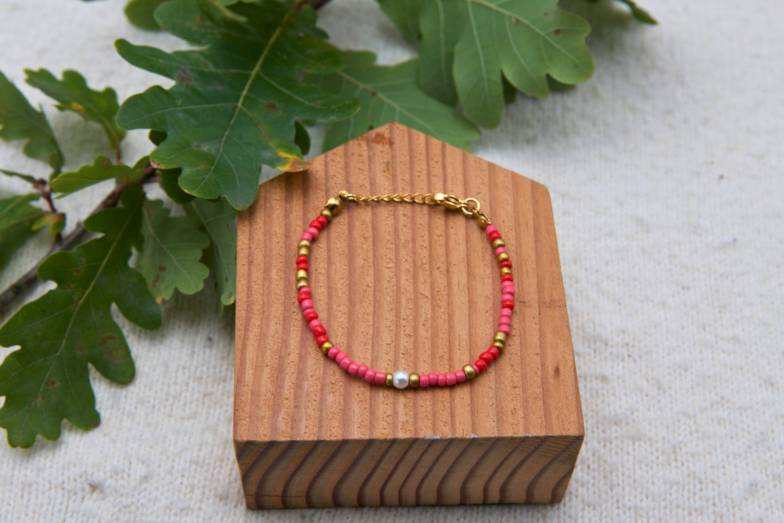 armband cherry pearl