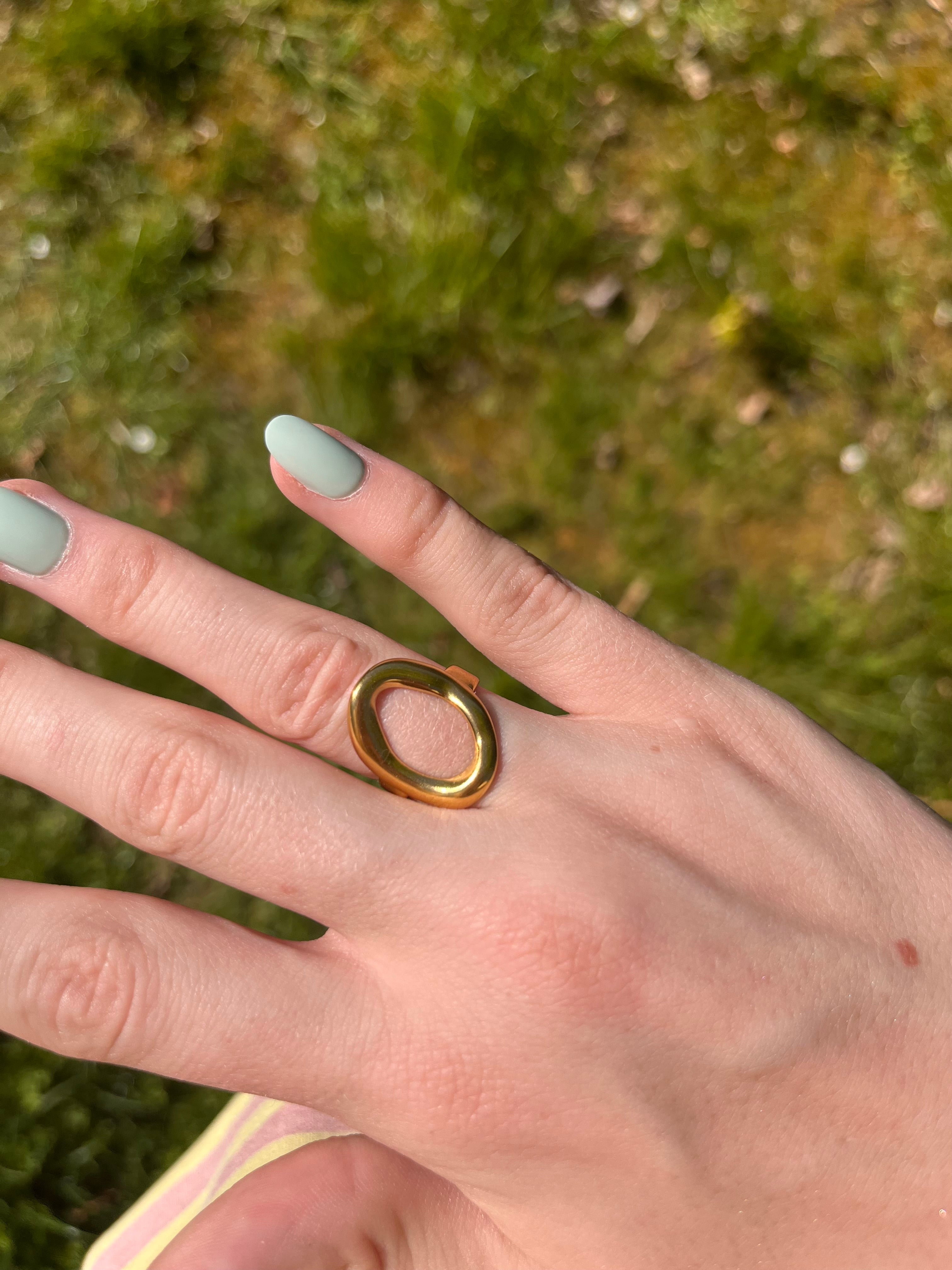 Ring hoop goud