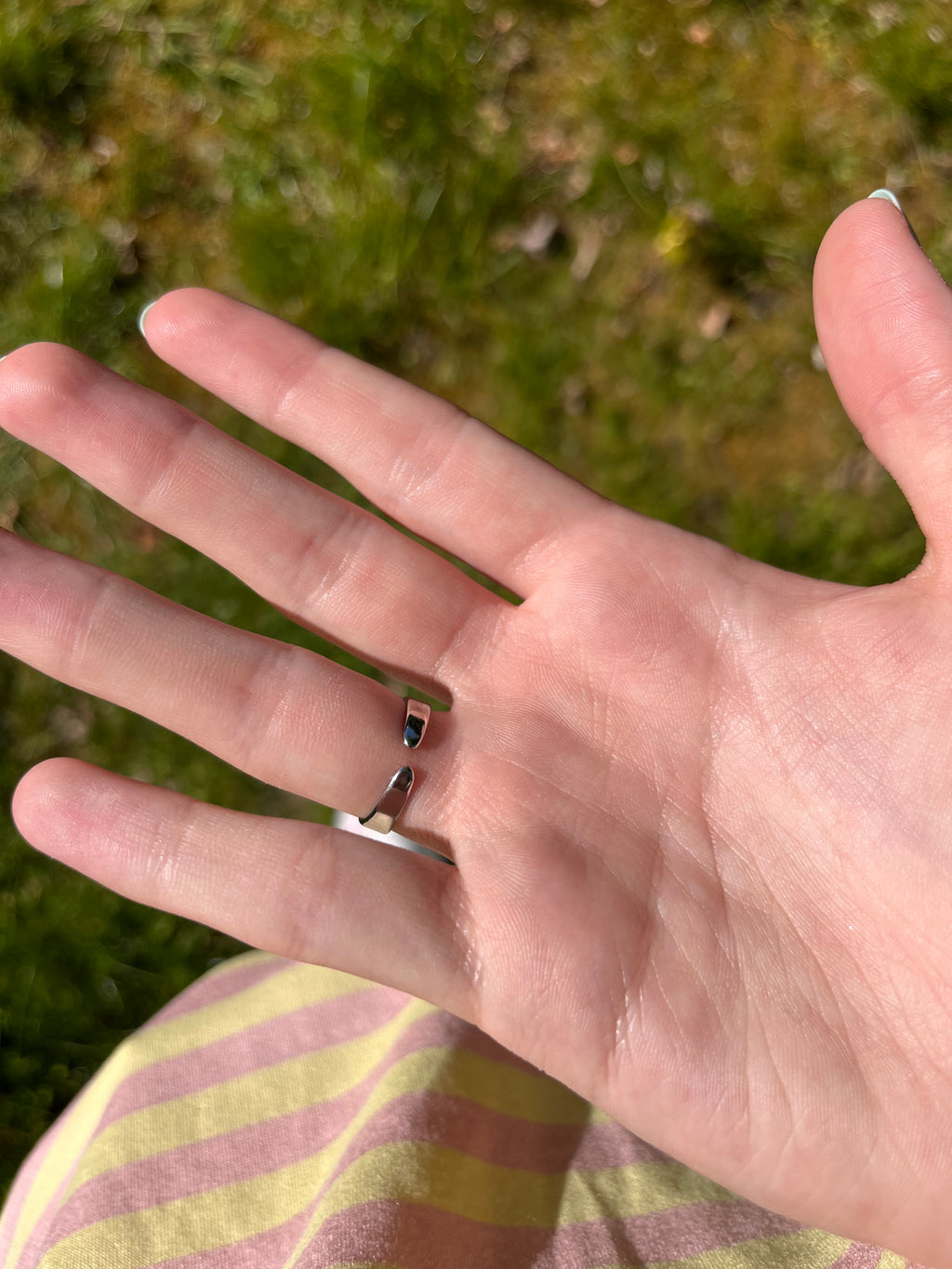 Zilvere hoop ring