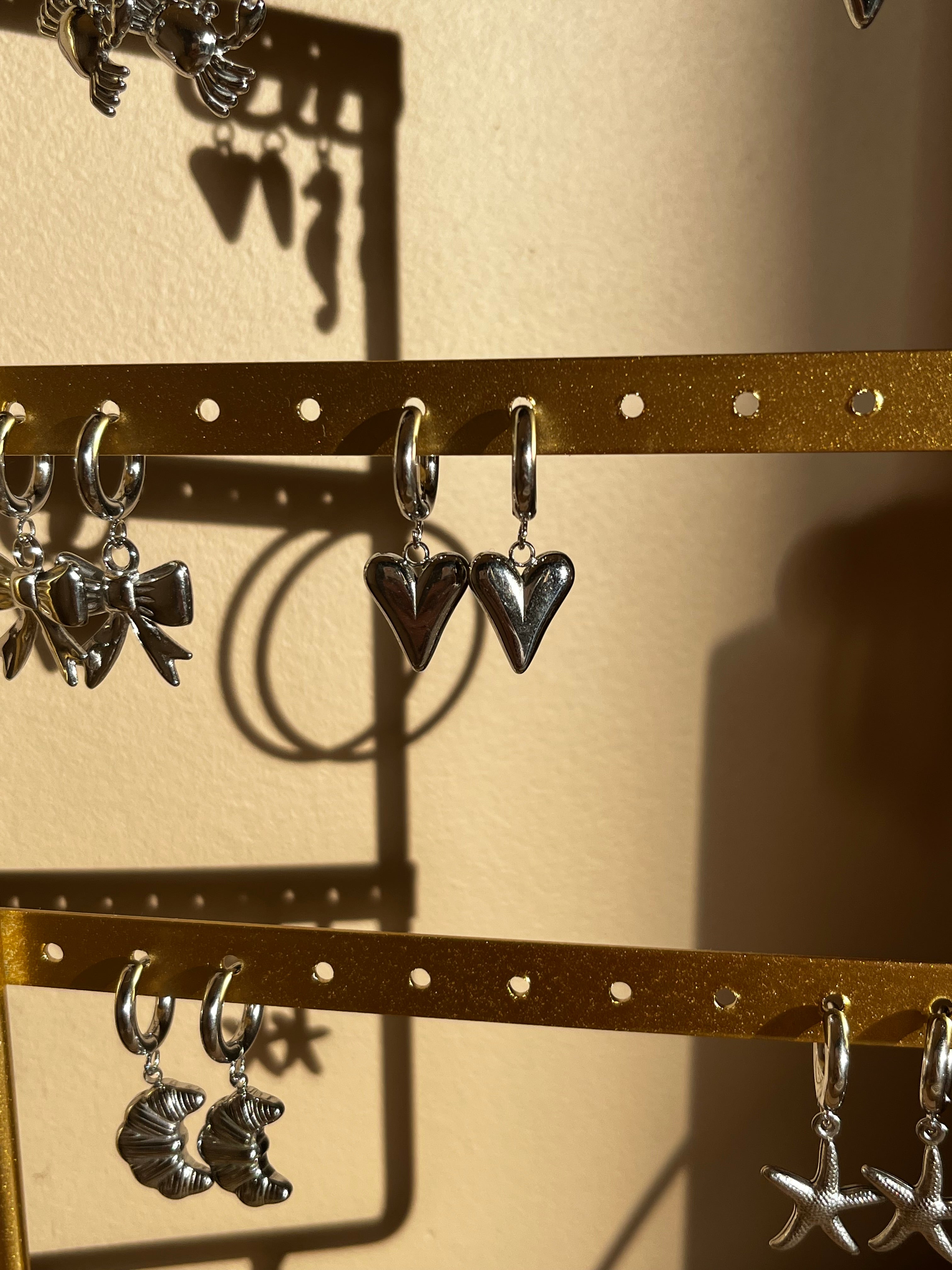 oorbellen hart klein zilver