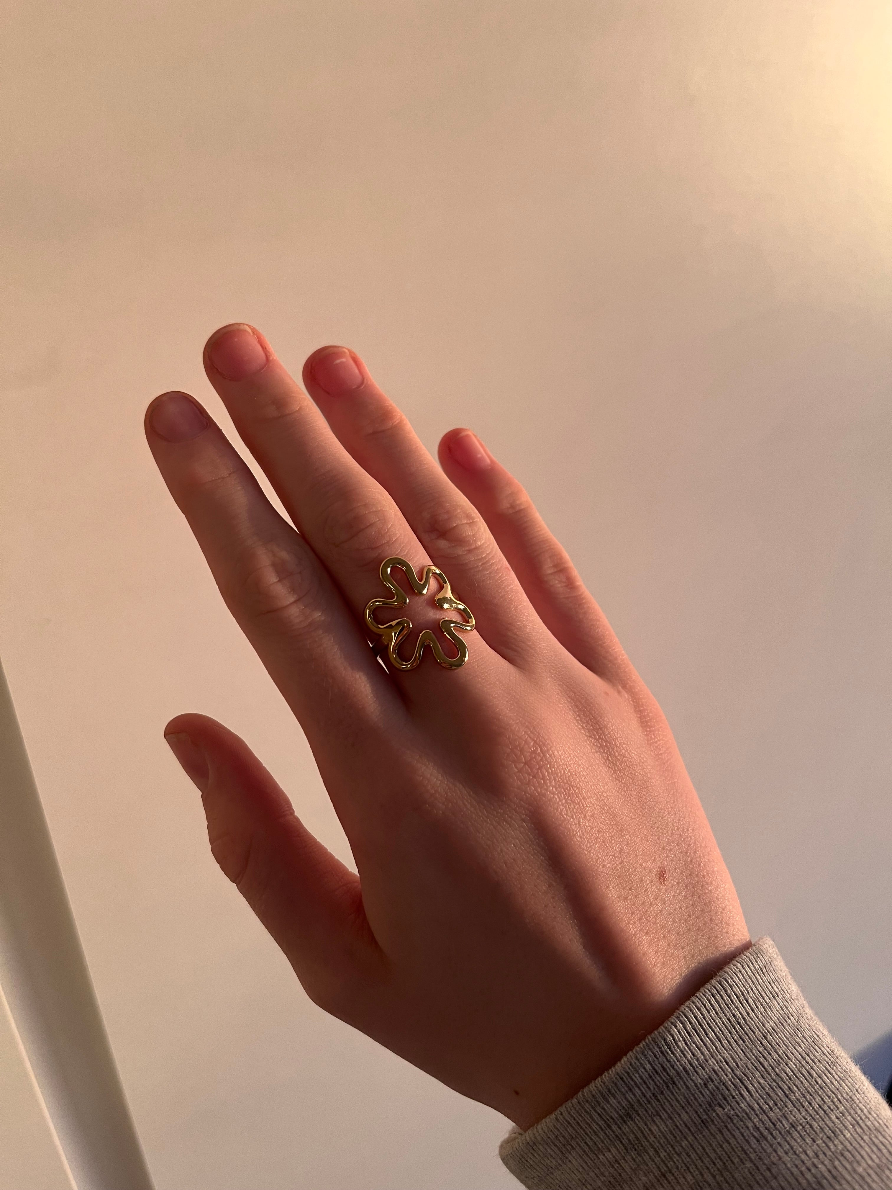 blooming ring goud