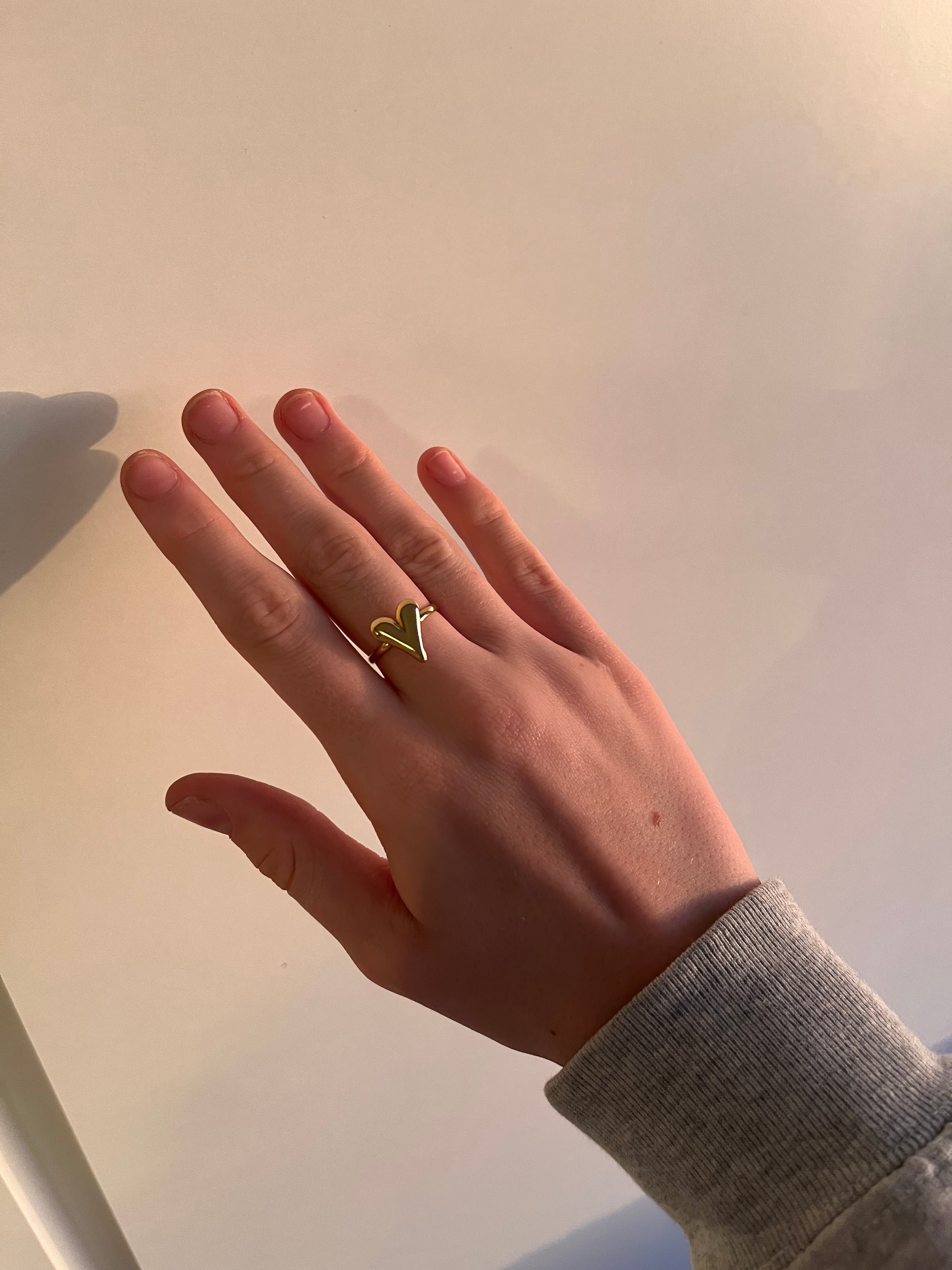 classy hartjes ring goud
