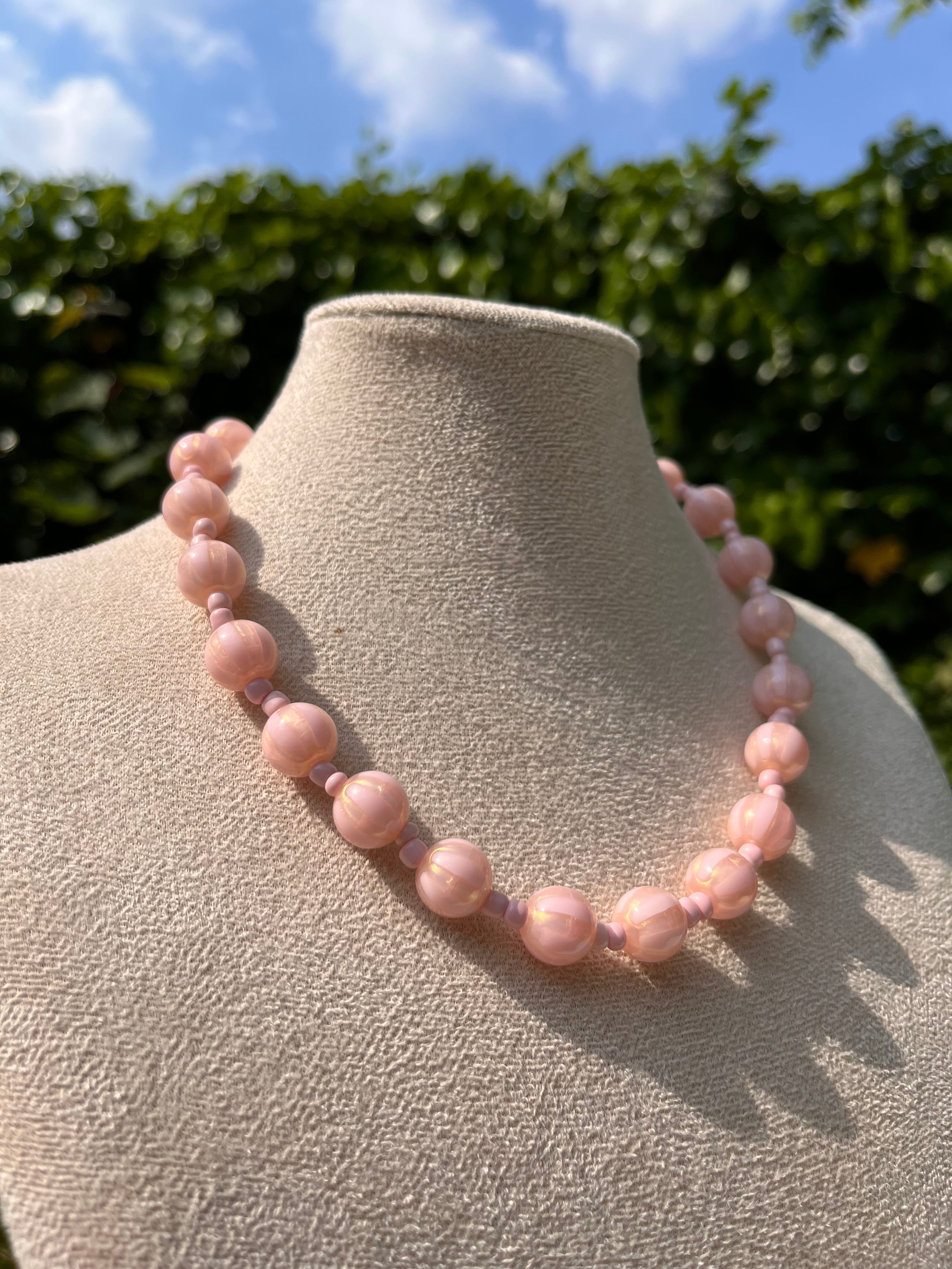 ketting lichtroze streepjes