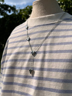 ketting hartjes zilver