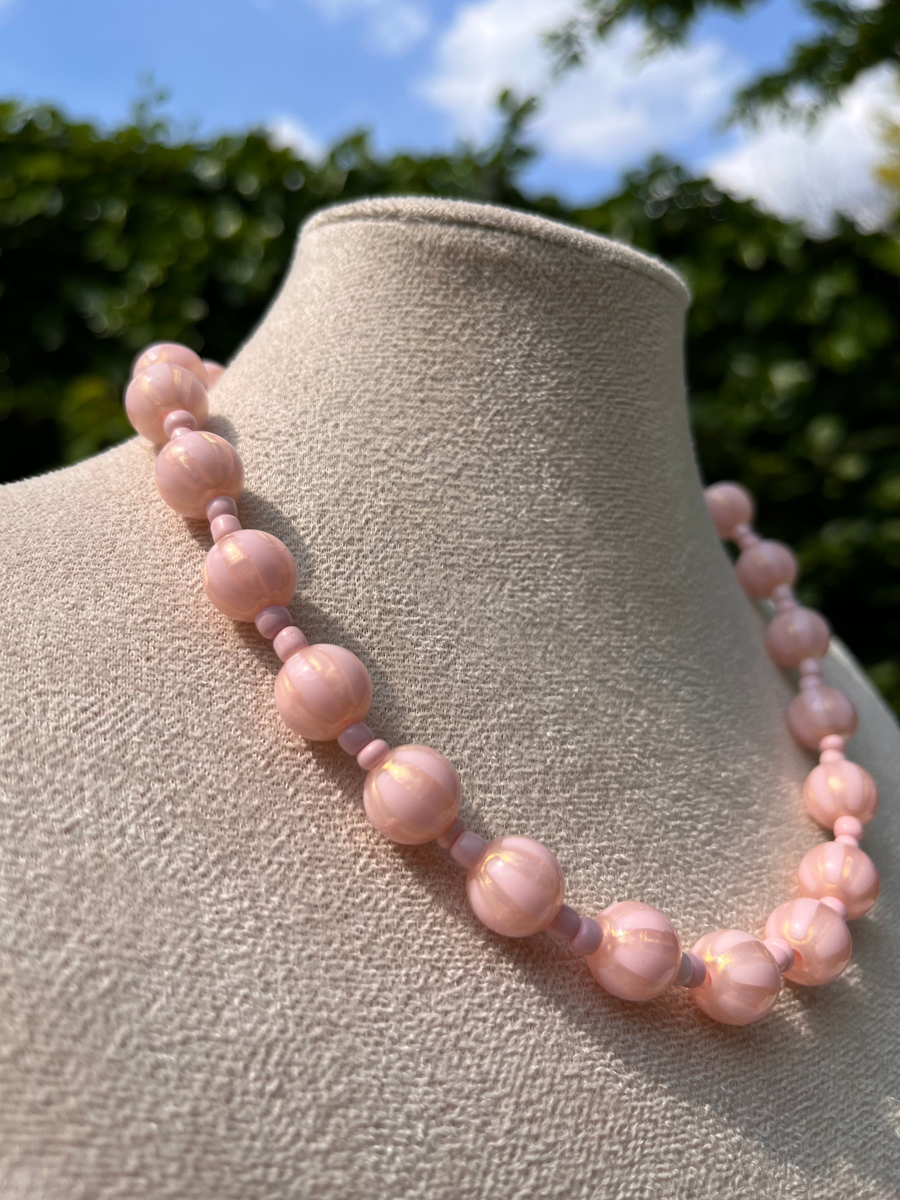 ketting lichtroze streepjes