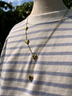 ketting hartjes goud
