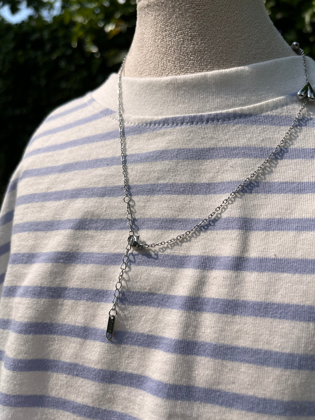 ketting hartjes zilver