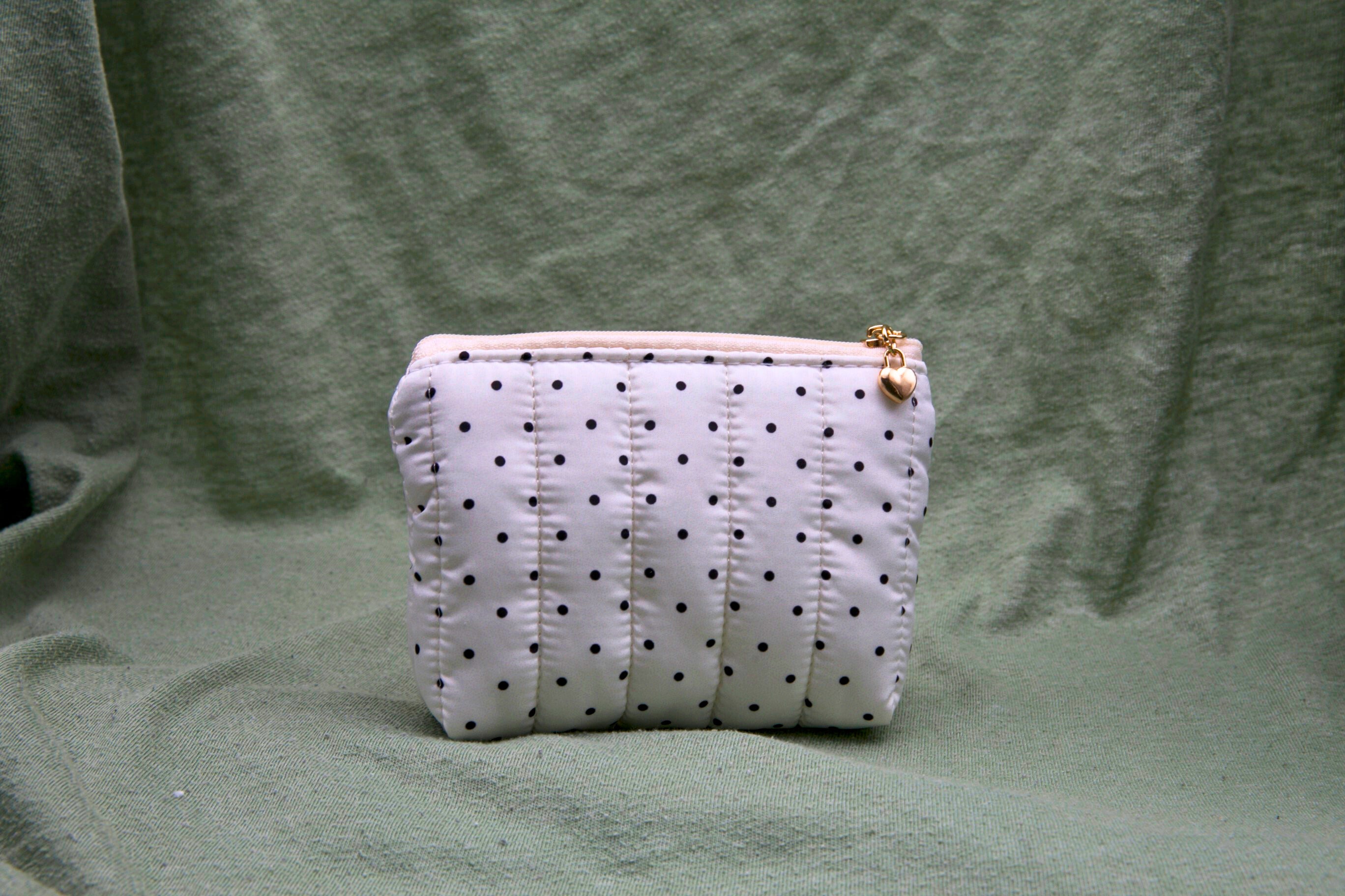 toilettas zwarte stipjes